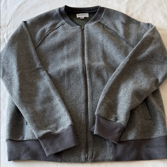 Goodfellow & Co Other - Goodfellow & Co Gray Zip Up Bomber Sweater